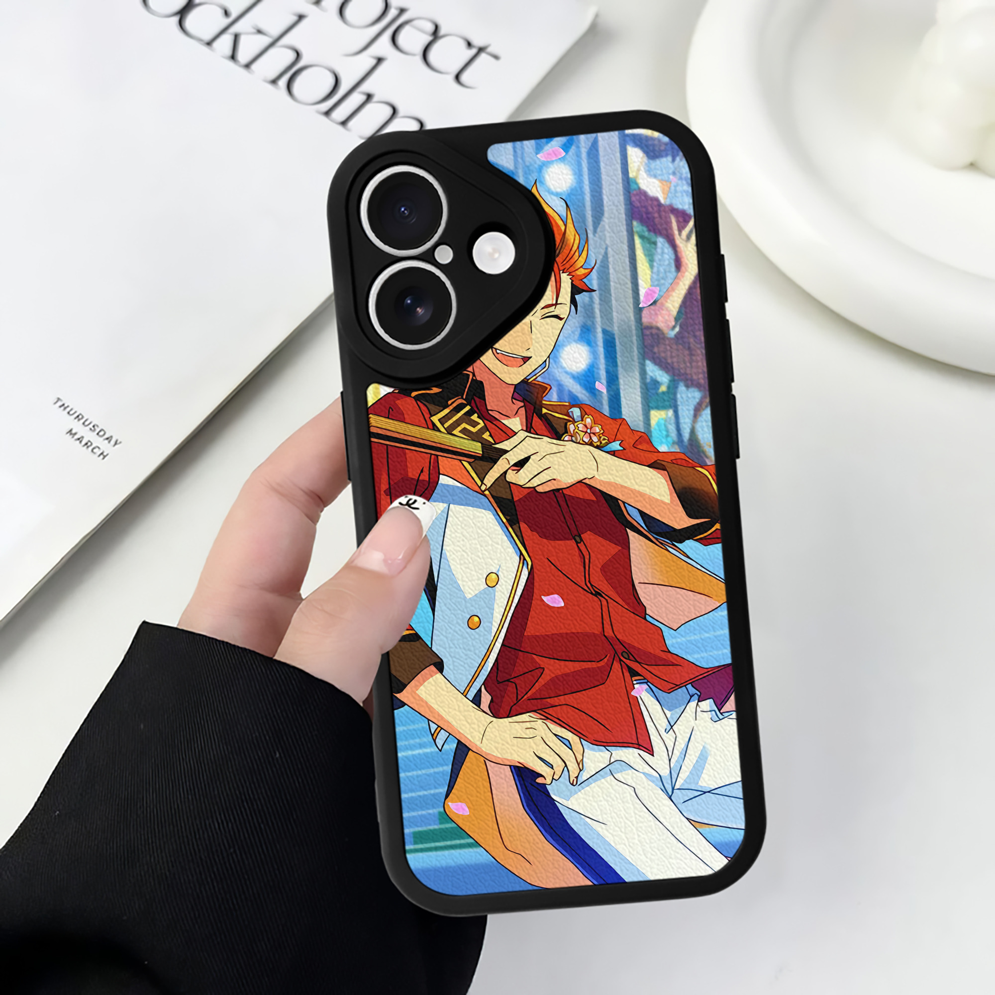（画像用） あんさんぶるスターズ! Ensemble Stars 【iPhone 16シリーズ対応】シリコンスマホケース（レザー調） 材質：シリコン